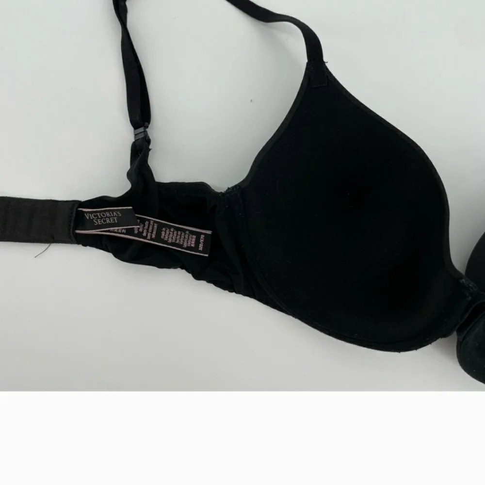 Victoria’s Secret Black Sparkly Uplift Semi Demi Bra 32D - Picture 3 of 5